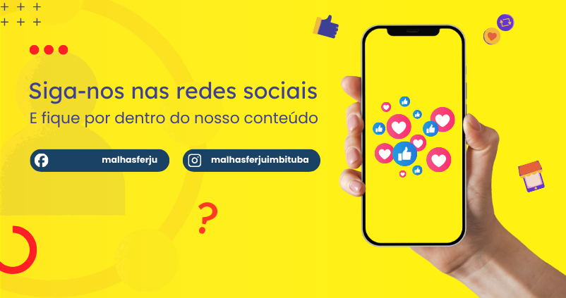 Confira nossas redes sociais