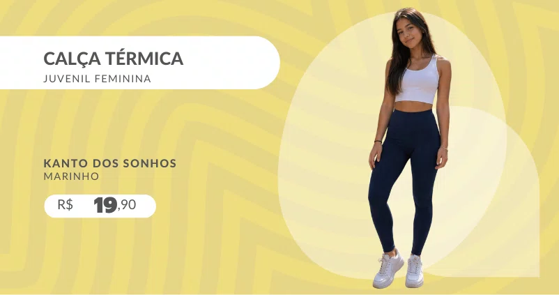Calça Térmica Juvenil Feminina 1815A Kanto Dos Sonhos Marinho