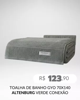 Toalha De Banho Gyo 70x140 Altenburg Verde Conexão