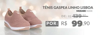 Tênis Modare Gaspea Linho Lisboa 7320.217 Modare Nude