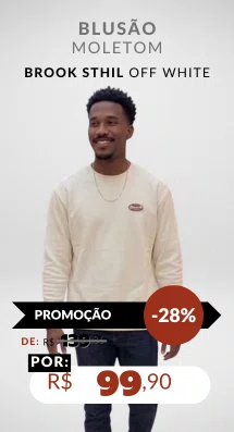 Blusão Moletom 226115001 Brook Sthil Off White