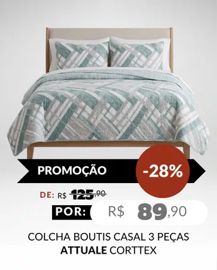 Colcha Boutis Casal 3 Peças Estampado Dupla Face 2,20x2,40 Attuale Corttex