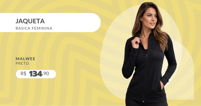 Jaqueta Basica Feminina 1000026298 Malwee Preto