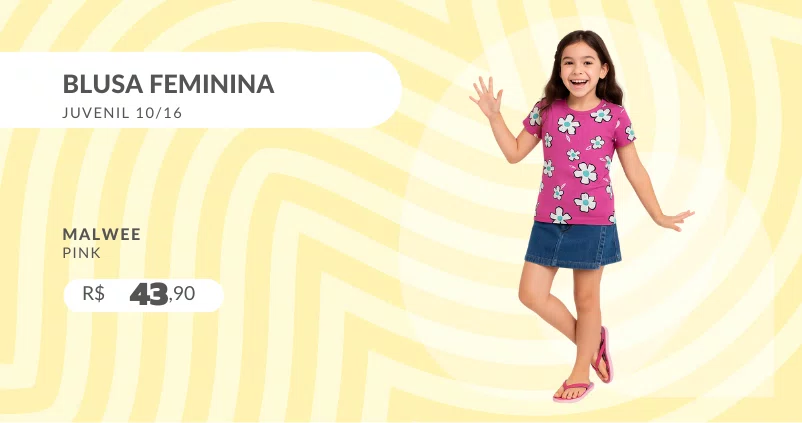 Blusa Feminina Juvenil 10/16 1000069712 Malwee Pink