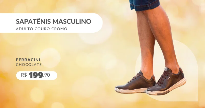 Sapatênis Masculino Adulto Couro Cromo 7173-607 Ferracini Chocolate