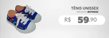 Tênis Unissex Infantil B245.03 Botinho Royal