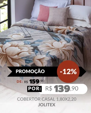 Cobertor Casal Kyor Pristina 1,80X2,20 Jolitex Bege E Verde