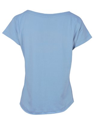 Baby Look Feminina Adulto Com Estampa 123222010 Over Azul