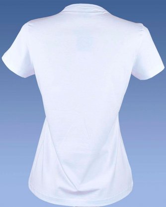 Baby Look Feminina Adulto Manga Curta Decote V Lisa 1000047373 Malwee Branco