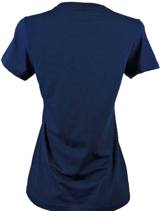 Baby Look Feminina Adulto Manga Curta Decote V Lisa 1000047373 Malwee Marinho