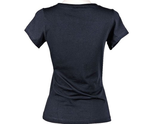 Baby Look Feminina Adulto Manga Curta Estampa Paris F90004 Over Preto