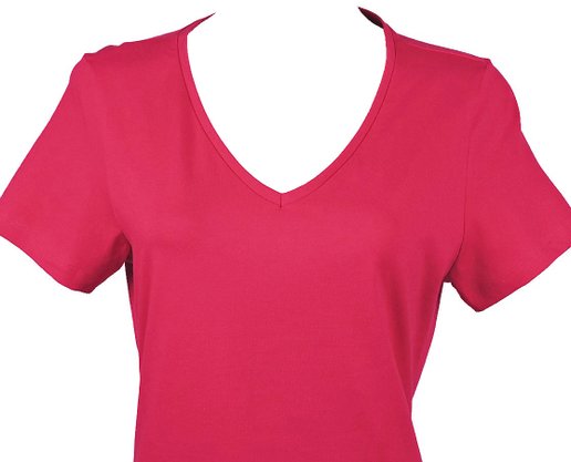 Baby Look Feminino Adulto Manga Curta  Lisa com Lycra 1000004502 Malwee Pink