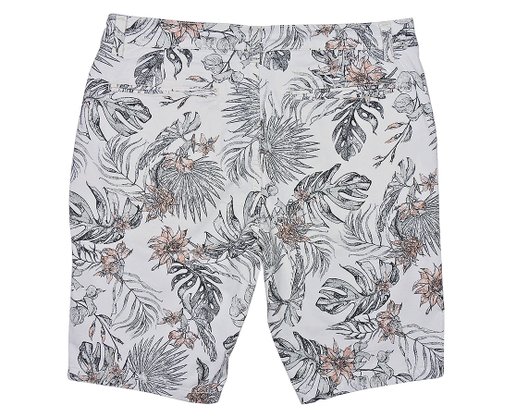 Bermuda Masculina Adulto Estampa Folhagem Slim 1000079993 Malwee Palha