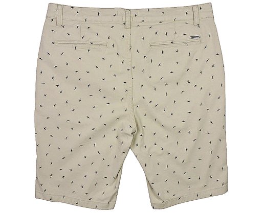 Bermuda Masculina Adulto Estampa Pássaros Slim 1000079993 Malwee Marrom Siena