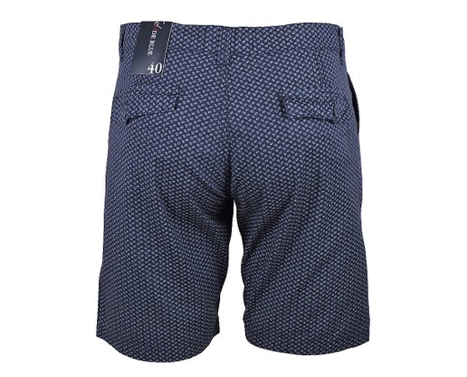 Bermuda Masculina Adulto Sarja Estampada BMS002207 Code Blue Marinho
