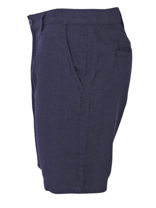 Bermuda de Linho Masculina Adulto Detalhe Bolso Faca BLM-105B Code Blue Navy