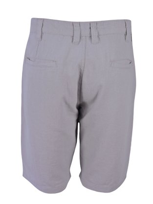 Bermuda de Linho Masculina Adulto Detalhe Bolso Faca BLM-105B Code Blue Cinza Claro