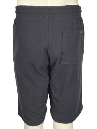 Bermuda De Moletom Masculina Adulto Com Bolso 17.86.0451 Gangster Preto