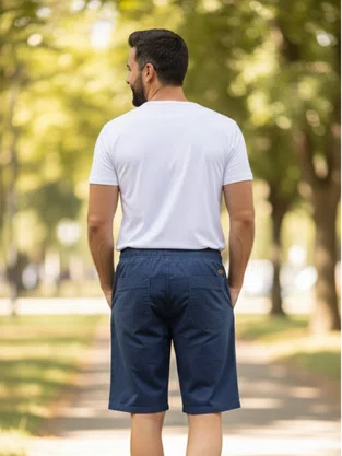 Bermuda De Sarja Jogger Masculina 56011 Mormaii Marinho