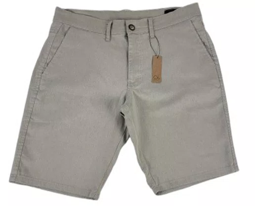 Bermuda De Sarja Masculina Adulto Essencial 3009015 Ogochi Bege