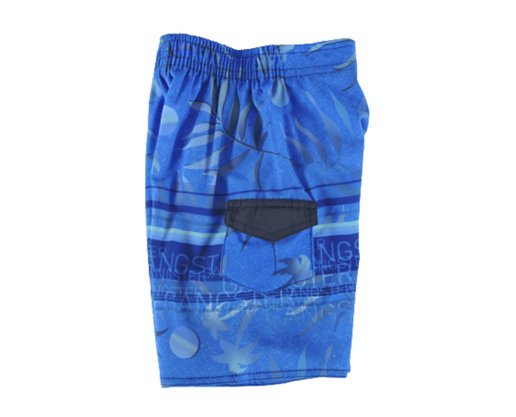 Bermuda De Tactel Masculina Infantil Estampada 95.23.0087 Gangster Azul Céu
