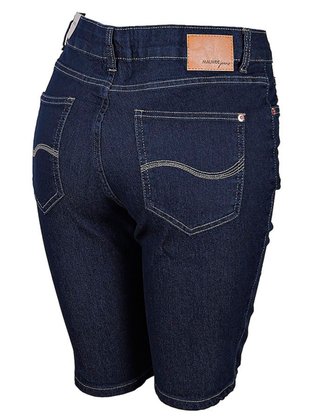 Bermuda Jeans Feminina Adulto Ciclista 1000072436 Malwee Marinho