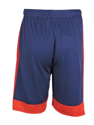 Bermuda Masculina Adulta Com Detalhe Na Lateral BDM 105 Blue Tech Marinho e Vermelho