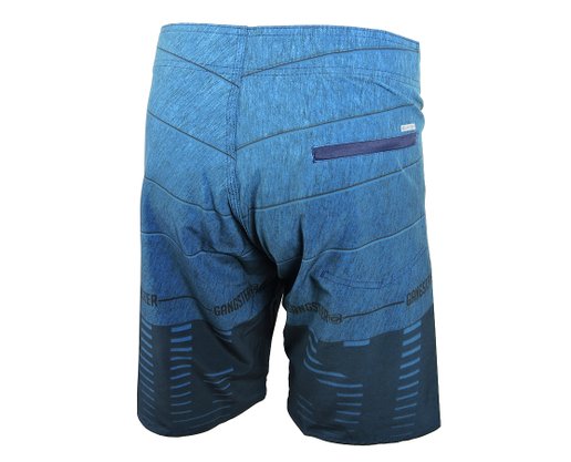 Bermuda Masculina Adulto Água Detalhe Listras 17.66.0210 Gangster Azul