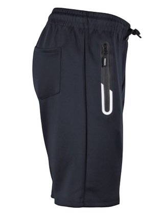 Bermuda Masculina Adulto Detalhe Bolso com Ziper BELM-613 Blue Tech Marinho
