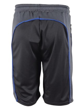 Bermuda Masculina Adulto Dry Detalhe Recorte BDMZ2214 Blue Bay Preto, Chumbo e Azul