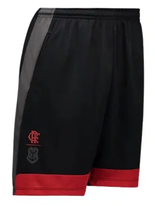 Bermuda Masculina Adulto Flamengo Fruir 100723102 Braziline Preto