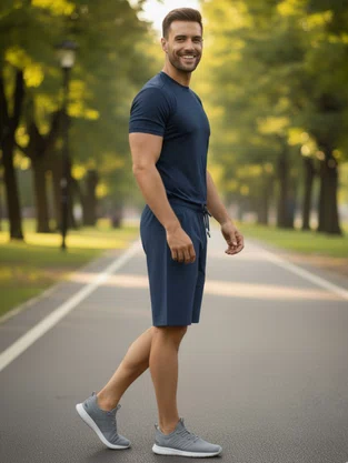 Bermuda Masculina Adulto Spandex A805 Stile Verde Escuro