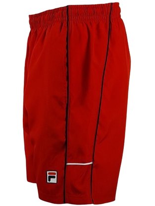 Bermuda Tenis Line Masculina Adulto F11TN00257 Fila Vermelho, Marinho e Branco