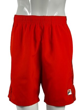 Bermuda Tenis Line Masculina Adulto F11TN00257 Fila Vermelho, Marinho e Branco