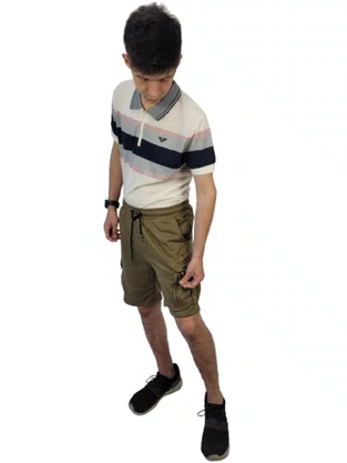 Bermuda Masculino Adulto Moletom Cargo 17.94.0108 Gangster Marrom