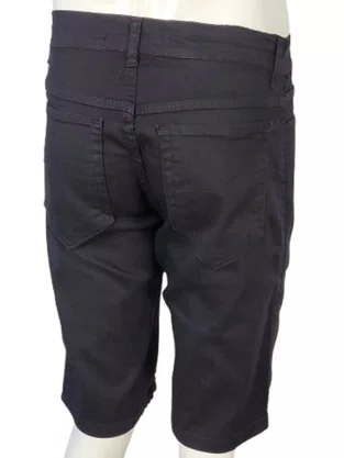 Bermuda Masculino Adulto Sarja Newfriend Preto