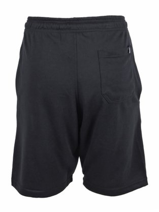 Bermuda Moletinho Masculina Adulta Lisa Com Detalhe Logo M7300 Over Surf Preto