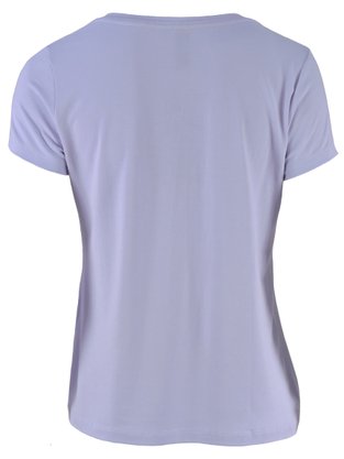 Blusa Baby Look Feminina Adulta Com Detalhe Blessed 7030 Paty Gloss Branco