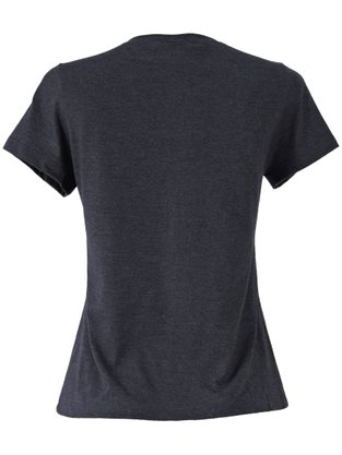 Blusa Baby Look Feminina Adulto Estampa Dog Relax 31607 Vanton Preto Mescla