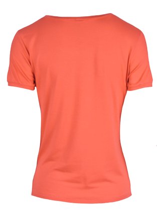 Blusa Baby Look Manga Curta Feminina Adulto V0013 Vila Flor Coral