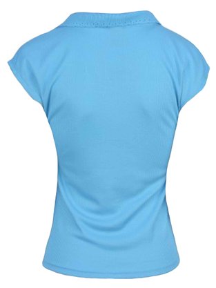 Blusa Canelada Feminina Adulto 1.703394 Lecimar Azul