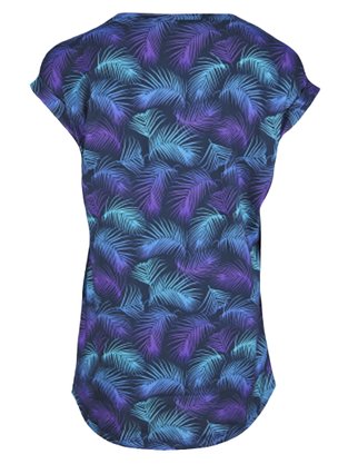 Blusa De Malha Feminina Adulto Manga Japonesa V0011 Vila Flor Preto, Roxo e Azul