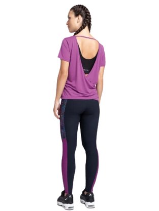 Blusa Em Nylon Dry Feminina Adulto Detalhe Costas Transpassada 1000109796 Enfim Roxo