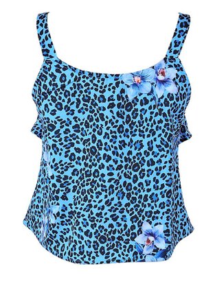 Blusa Feminina Adulto Alça Estampa Flores 1000074960 Malwee Azul