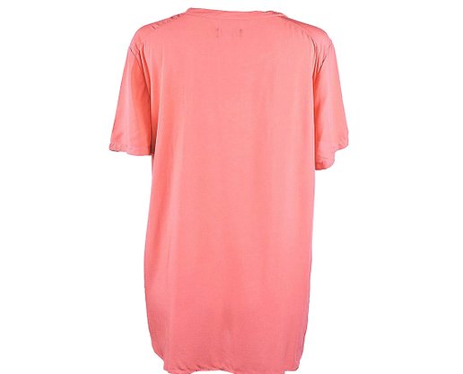 Blusa Feminina Adulto Manga Curta Lisa KKW9 Hering Salmao