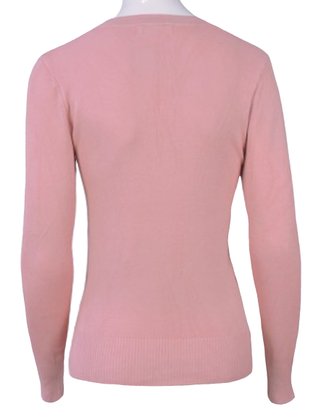 Blusa Feminina Adulto Manga Longa Linha Lisa C&V Collection 1660 Rose