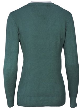 Blusa Feminina Adulto Manga Longa Linha Lisa C&V Collection 1660 Verde