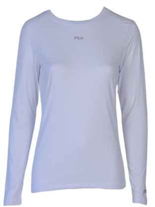 Camiseta Feminina Adulto UV Sun Protect Breezy F12AT519017 Fila Branco