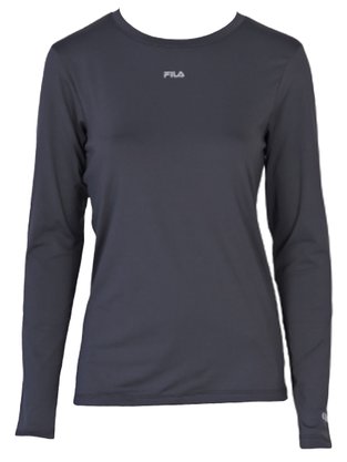 Camiseta Feminina Adulto UV Sun Protect Breezy F12AT519017 Fila Grafite