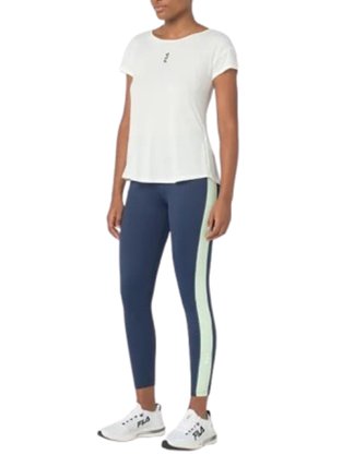 Blusa Fila Basic Run Feminina Adulto F12R063 Fila Off White